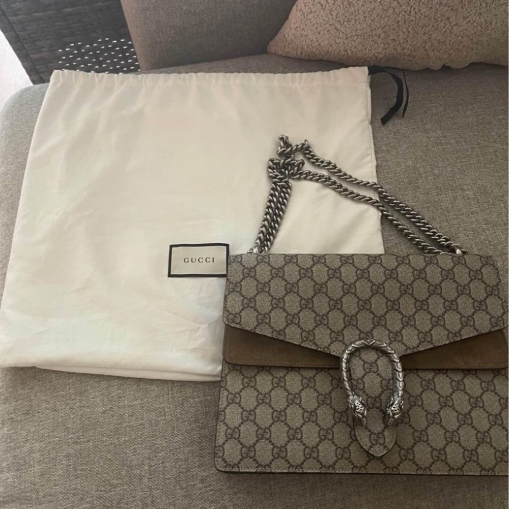 Gucci Brown and Tan Shoulder Bag